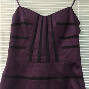 BCBG Generation purple Stripe strapless